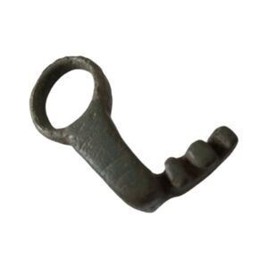 Ancient Roman Bronze Long Key - Ring Circa 100-400 A.D Green Patina